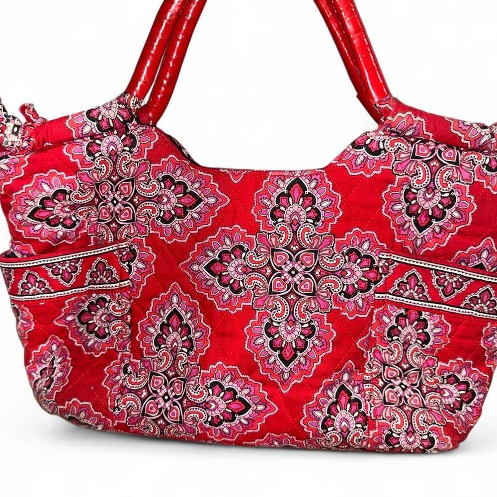 Vera Bradley handbag in the retired "Frankly Scarlet" print